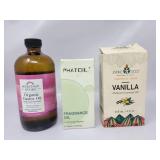 Castor Oil, Fragance Oil. Vanilla Essential Oil