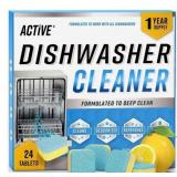 New (Lot of 2) ACTIVE Dishwasher Cleaner &