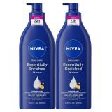 New 2 Ct NIVEA Essentially Enriched Body Lotion