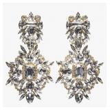 New Exaggerated Geometric Rhinestone Earrings