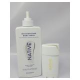 Native Body wash & deodorant new Damaged product
