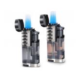 Torch Lighter 2 Pack Triple Jet Flame Butane