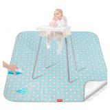 Splat Mat for Under High Chair Mat, 42x46 Inch,