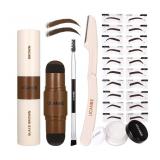 UCANBE 25PCS Eyebrow Stamp Stencil Kit With