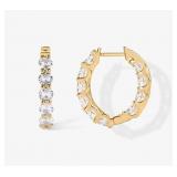Pavoi Inside-Out Hoops, Gold Color, New Open Box