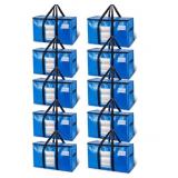 TAILI Extra Large Moving Bags, 10 Pack Blue Heavy