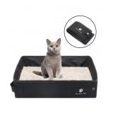 New CatShopOnWheels Travel Cat Litter Box, Black