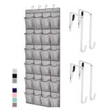 New GORILLA GRIP Over the Door Shoe Organizer, 24