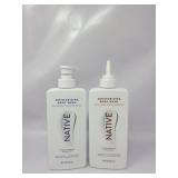 Lot Of 2 Native Body Wash New One Missing Cap