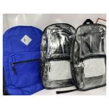 New lot of 3 moda west backpacks one blue two