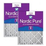 Nordic Pure 20x25x5 Pleated MERV 8 Air Filters 2