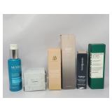 Face creams, facial toners, foundation