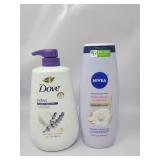 New Nivea White Peach & Jasmine Body Wash & Dove