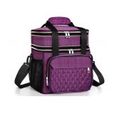 GLENKEY Expandable Insulated Lunch Box, Double