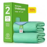 IMPROVIA Washable Underpads, 34" x 52" (Pack of