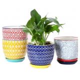 New Selamica Ceramic Plant Pots, 5.6 Inch Flower