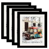 New 8x10 Black Picture Frames Nature Solid Wood 4