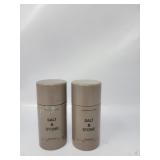 Lot Of 2 Salt & Stone Deodorant Used