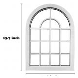 Arched Window Wall Mirror,Rustic Farmhouse Accent