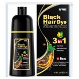 New Ivnil Black Hair Dye Shampoo 3 in 1