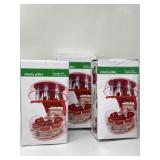 New 3 Ct Cherry Pitter Tool ï¿½ Pits 6 Cherries at