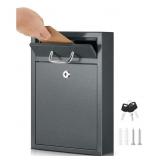 Locking Mailbox with Key for Outdoor 12.2 x 8.5 x