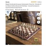 New Wegiel Handmade European Ambassador Chess