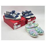 Lot of three pairs See Kai Run shoes size 1Y,9,
