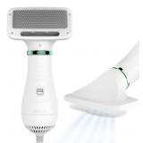 New 2-in-1 Dog Hair Dryer with Slicker Brush for