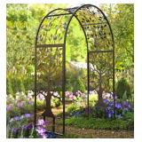 Plow & Hearth Arch Metal Outdoor Garden Arbor |
