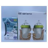 New Comotomo Baby Bottle Double Pack, Green, 8oz