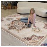 New Large Area Rug- 9x12 Rug, Washable Rug for