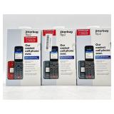 Lot of three Jitterbug flip 2 large screen cell