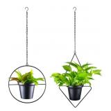 Metal Hanging Planters, Modern Plant Hanger with
