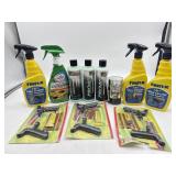 New tire plus, turtle wax, rain-X glass cleaners