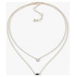 New DKNY Gold-Tone Stone & Crystal Layered