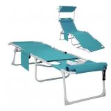WEJOY 3 in 1 Tanning Chair with Face Hole &