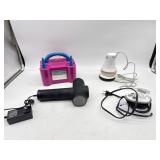 Massage gun, electric balloon pump, scrubber,