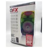 QFX party speaker with remote brand new in opened