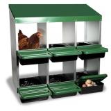 Chicken Nesting Box, 6 Compartments Chickens Egg