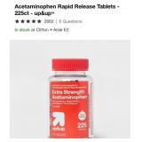 New Acetaminophen Rapid Release Tablets -225ct