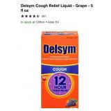 New Delsym Cough Relief Liquid - Grape - 5fl oz