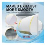 10 Inch Galvanized Steel Hooded Wall