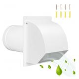 8 Inch Steel Hooded Wall Vent with