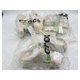 New 3-pairs M8/W10 Crocs classic crush sandals