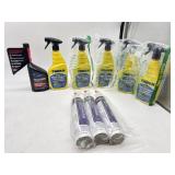 RainX glass cleaner, fuel system cleaner, gutter
