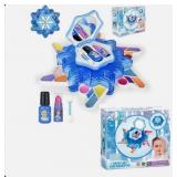 Kids Makeup Kit Snowflake Safe Washable Princess