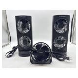 3-pack portable fans tested working