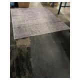 8x10ft area washable rug, lavender/grey colored.