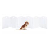 Extra-Wide Clear Acrylic Freestanding Dog Gates